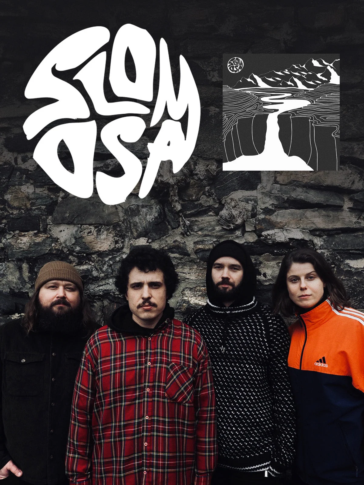 SLOMOSA 'TUNDRA ROCK' LP on Clear Smoke Vinyl