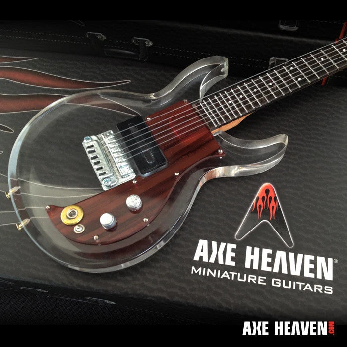 MADE FAMOUS BY DAN ARMSTRONG SEE-THROUGH ACRYLIC MINIATURE GUITAR REPLICA COLLECTIBLE Miniature Guitar Replica Collectible