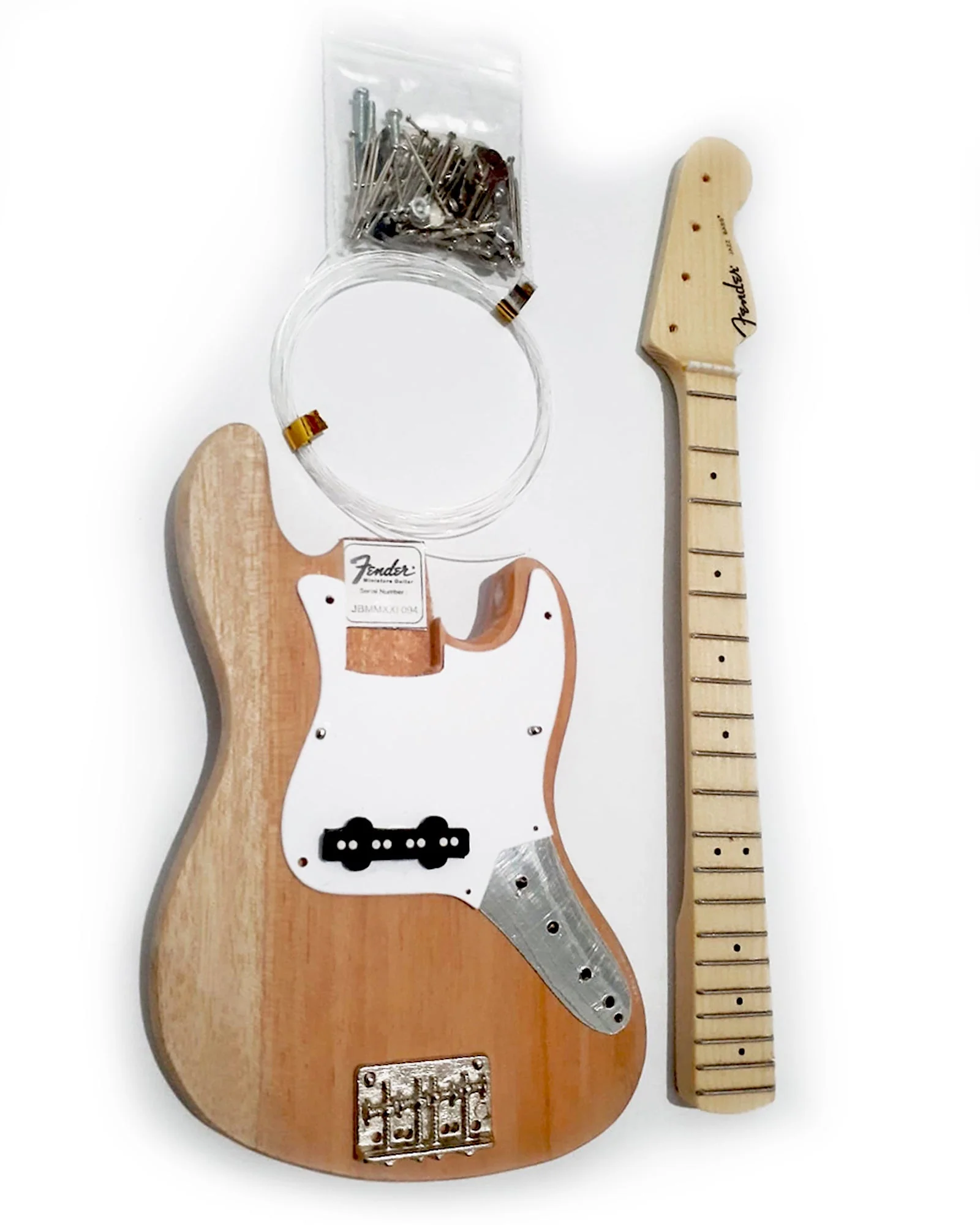 MINIATURE GUITAR MODEL KIT - FENDER™ JAZZ BASS - BUILD YOUR OWN - OFFICIALLY LICENSED