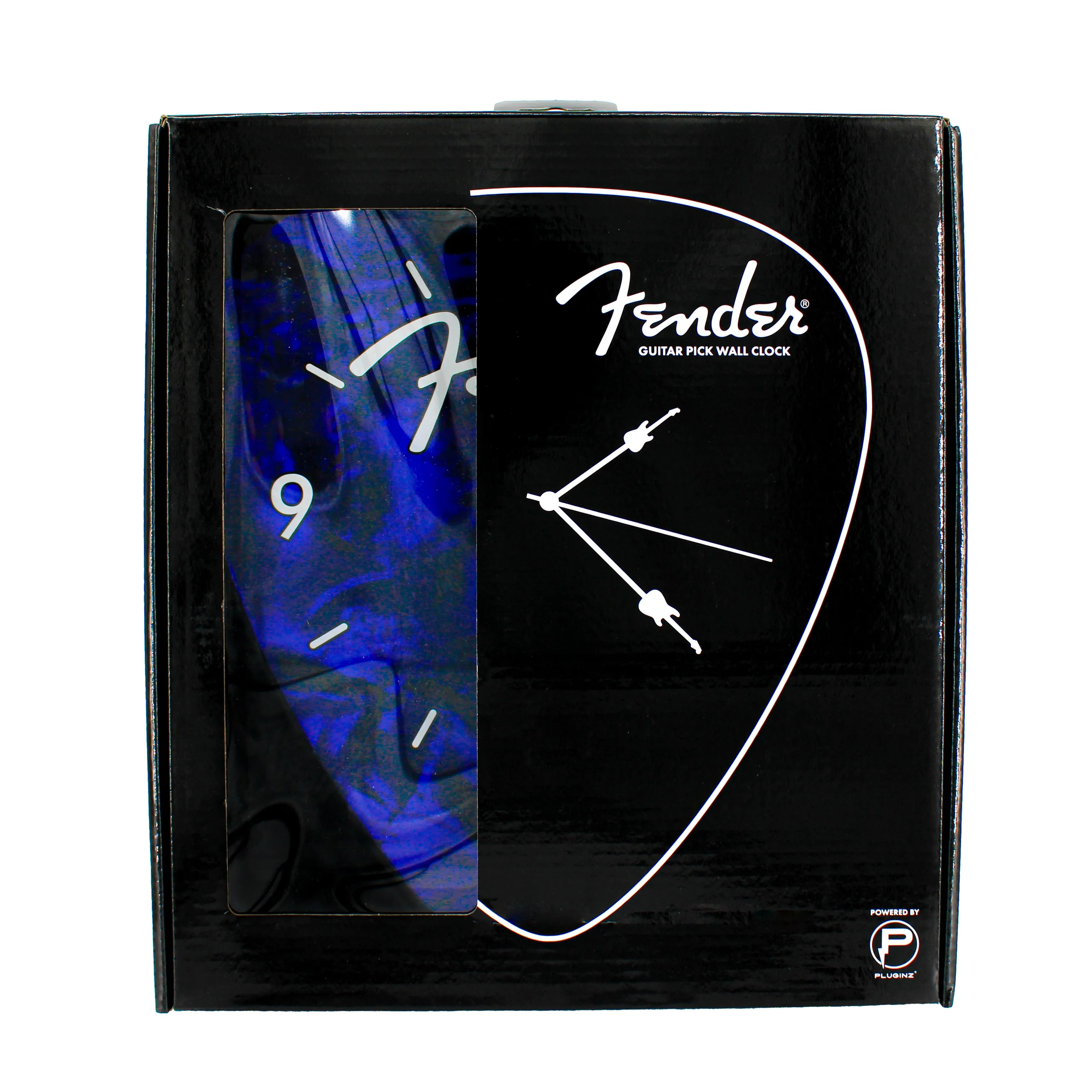 FENDER GUITAR PICK WALL CLOCK X BLUE
