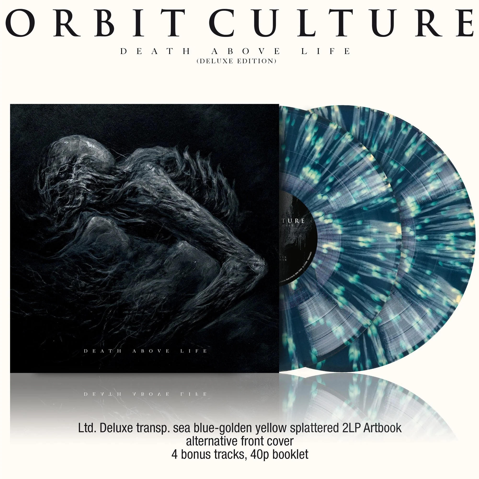 ORBIT CULTURE'DEATH ABOVE LIFE' 2LP (Deluxe, Sea Blue-Golden Yellow Splattered Vinyl)