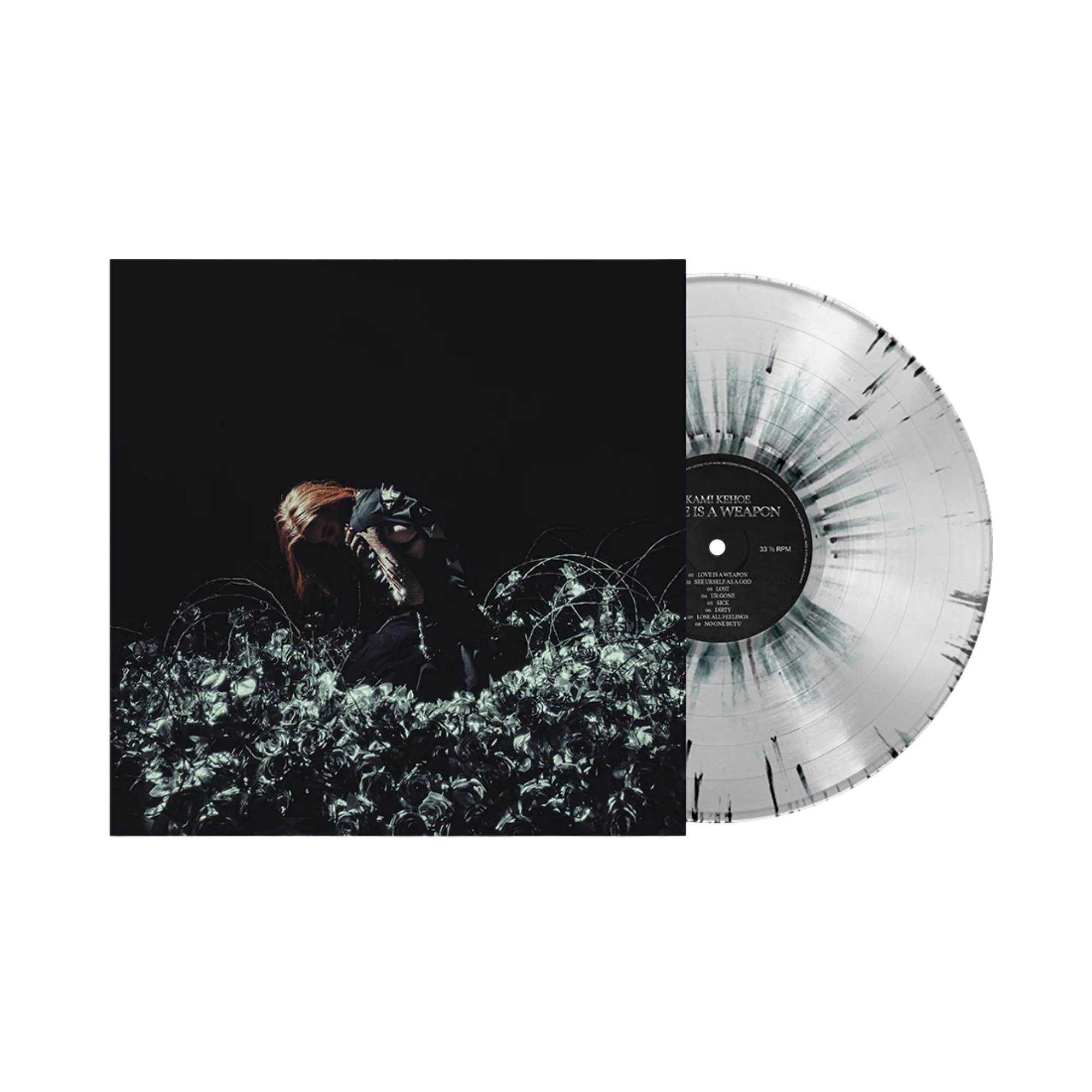 KAMI KEHOE 'LOVE IS A WEAPON' LP (Exclusive – Only 500 Made, Black, White, & Blue Splatter Vinyl)