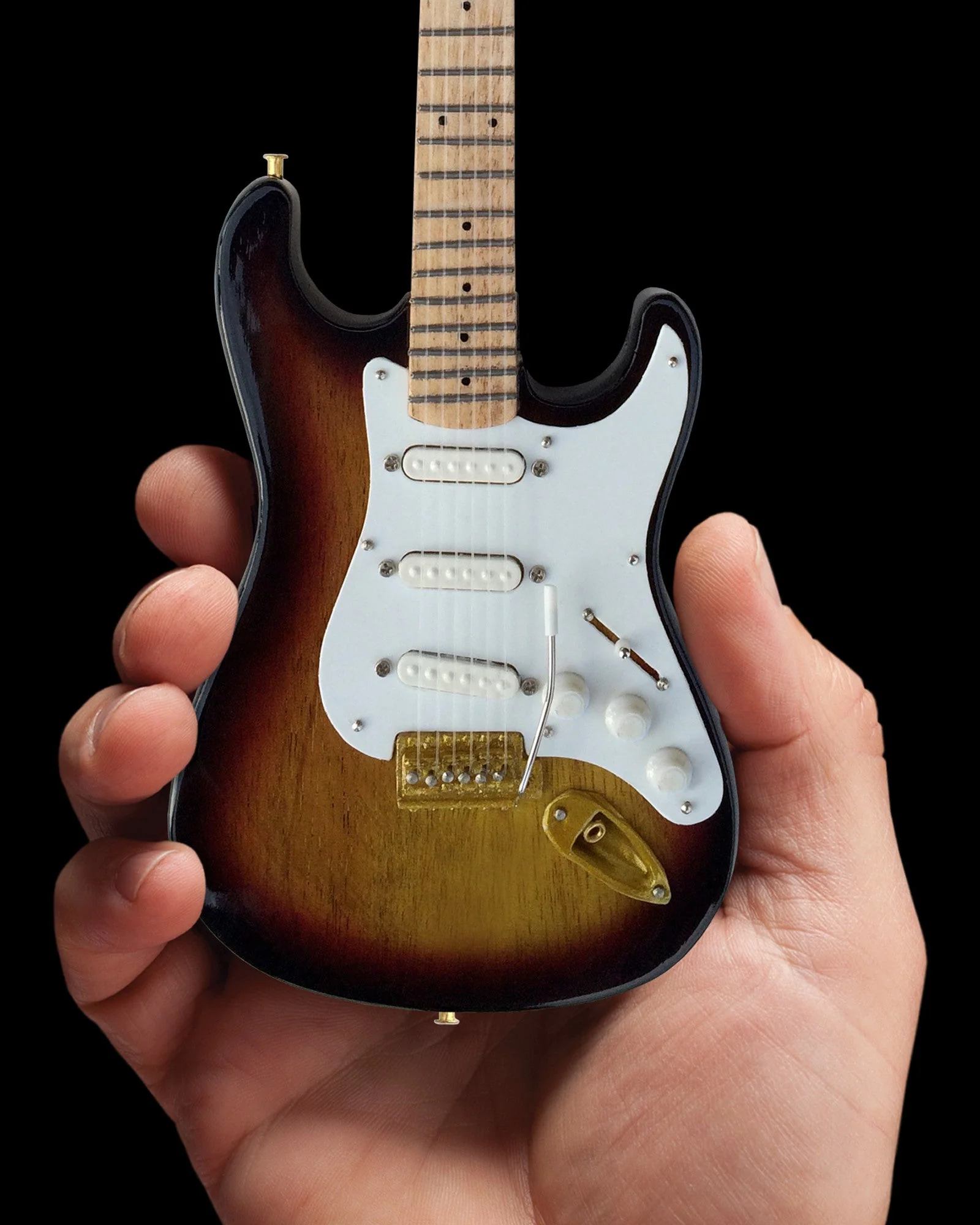 OFFICIALLY LICENSED FENDER™ Strat™ 60th Anniversary Sunburst Mini Guitar Replica ANNIVERSARY SUNBURST GUITAR REPLICA