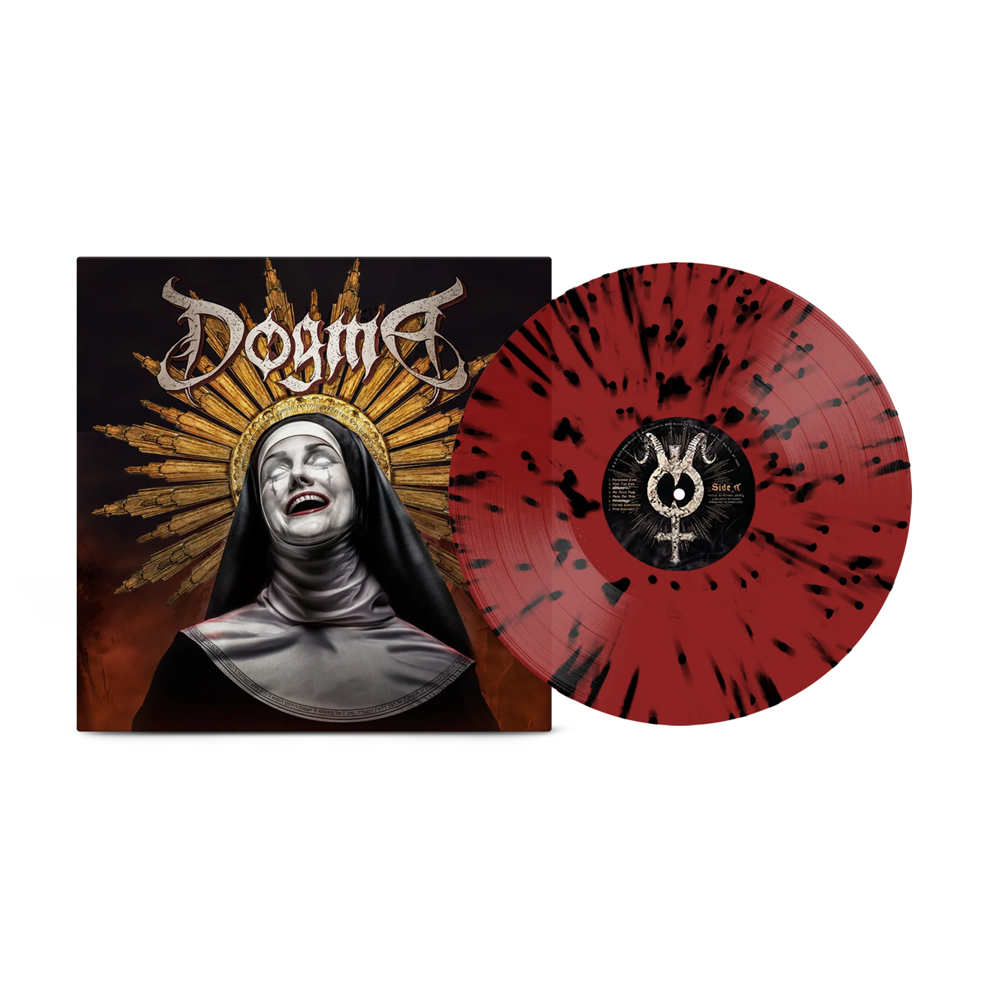 Dogma 'Dogma' LP on Scarlet Blood and Black Mass Drip Vinyl