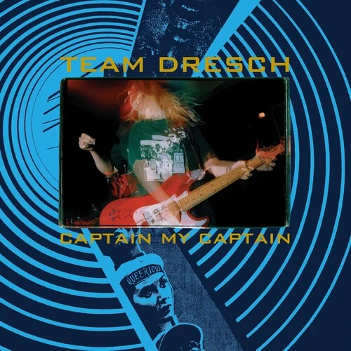 TEAM DRESCH 'CAPTAIN MY CAPTAIN' LP on Bass Guitar Red Vinyl