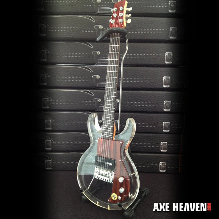 MADE FAMOUS BY DAN ARMSTRONG SEE-THROUGH ACRYLIC MINIATURE GUITAR REPLICA COLLECTIBLE Miniature Guitar Replica Collectible